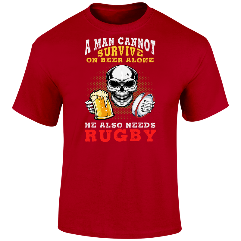A Man Cannot Survive T Shirt