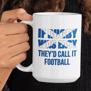 If Rugby Was Easy (S) Jumbo Mug