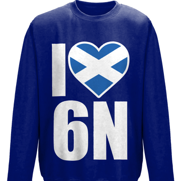 I Love 6N (Scotland) Unisex Sweatshirt