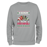 O Scrum All Ye Faithful Kids Unisex Christmas Jumper