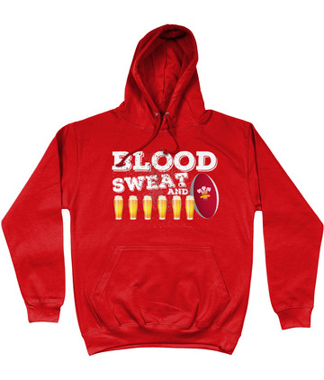 Welsh Blood Sweat & Cheers Unisex Hoodie