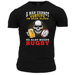 A Man Cannot Survive T Shirt