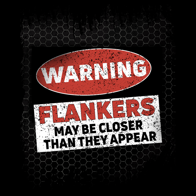 Warning Flankers Unisex T Shirt