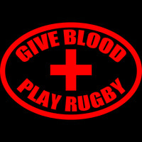 Give Blood Play Rugby (Cross) Unisex T Shirt