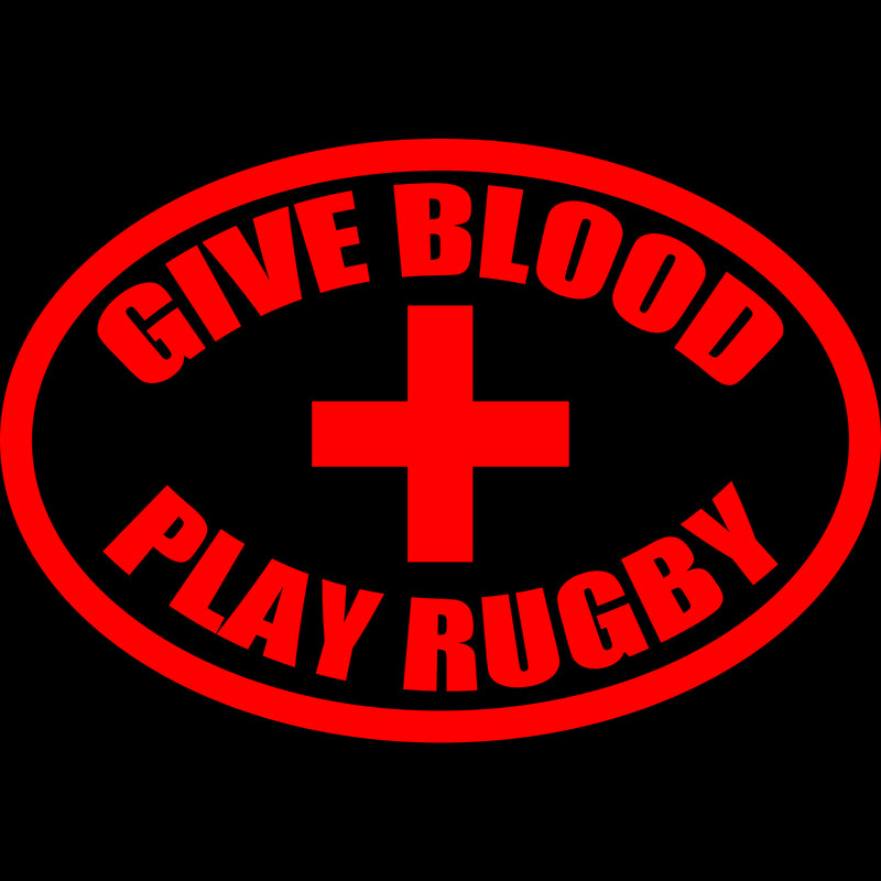 Give Blood Play Rugby (Cross) Unisex T Shirt