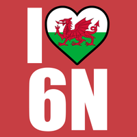 I Love 6N (Wales) Unisex T Shirt