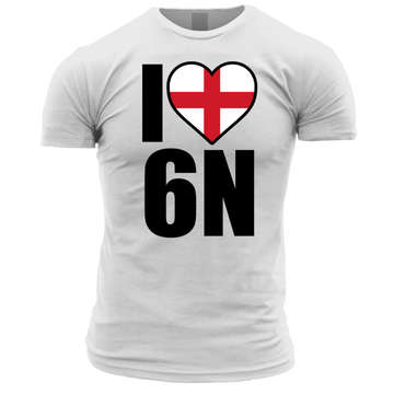 I Love 6N (England) Unisex T Shirt