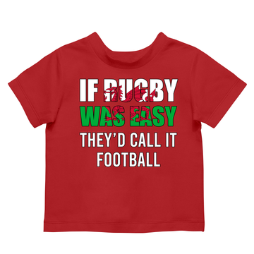 If Rugby Was Easy (W) Kids Shirt