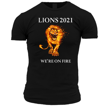 Lions On Fire Unisex T Shirt