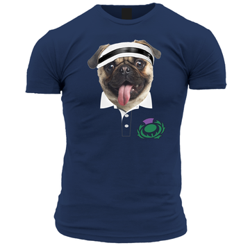Scotland Pug Forward Unisex T Shirt