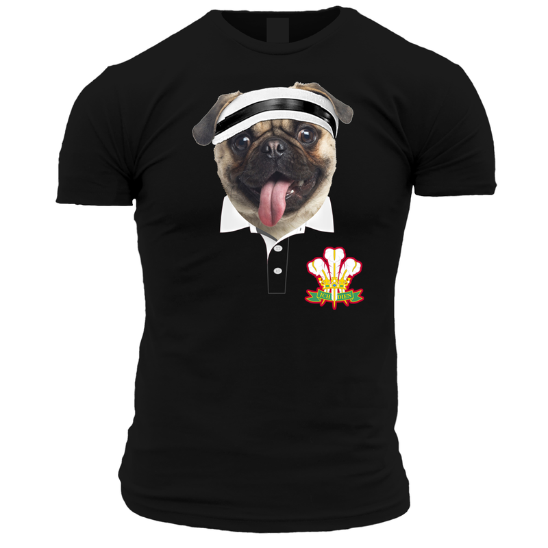 Wales Pug Forward Unisex T Shirt