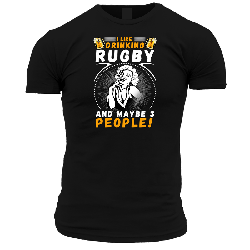 I Like Beer and Rugby Unisex T Shirt