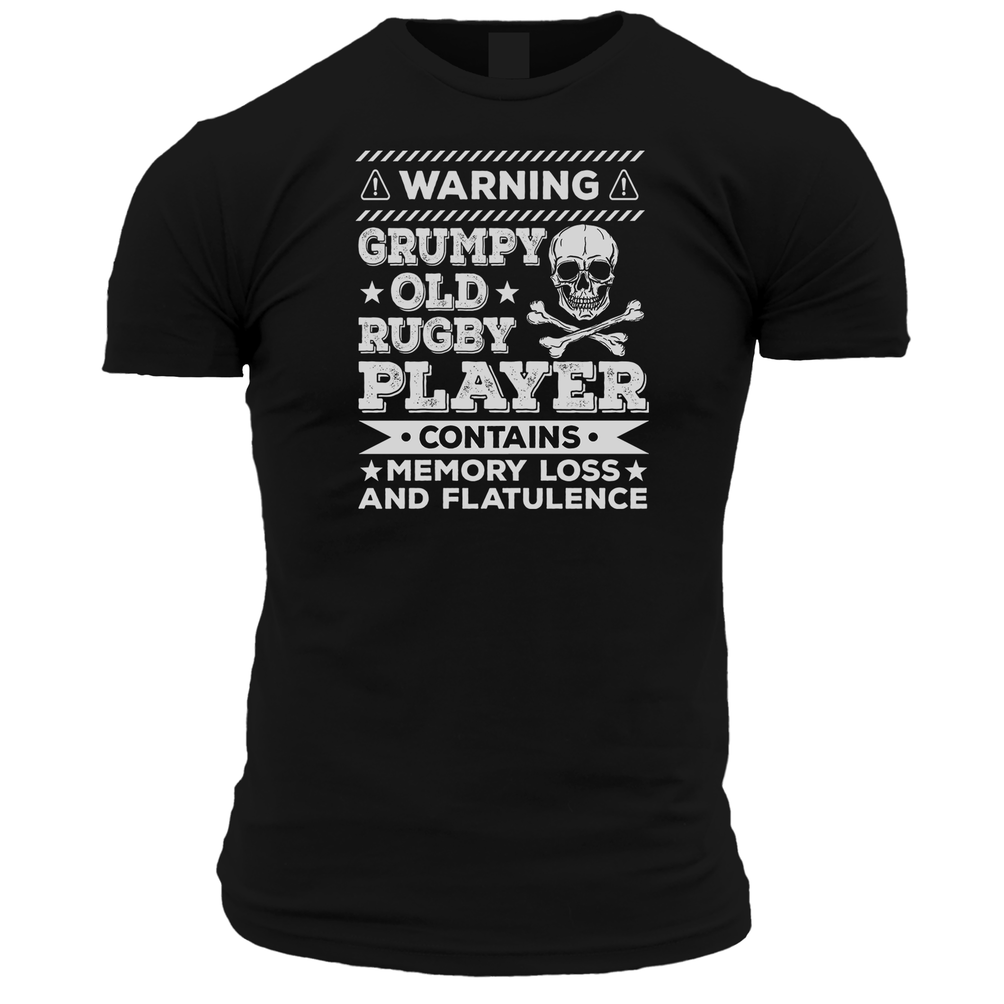 Warning Grumpy Old Rugby Player T Shirt