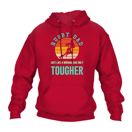 Rugby Dad Tougher Hoodie