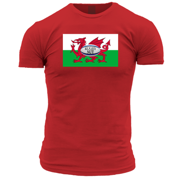 Welsh Rugby Nut Flag Unisex T Shirt