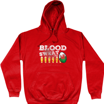 Wales Blood Sweat & Cheers Unisex Hoodie