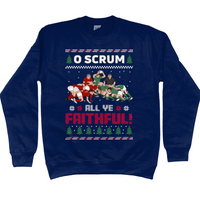 O Scrum All Ye Faithful Christmas Jumper