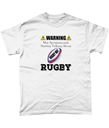 Warning Rugby T Shirt
