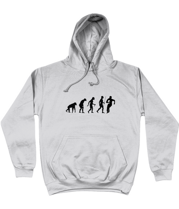 Human evolution and rugby player Unisex Hoodie