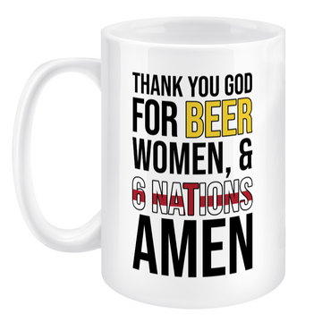 Thank You God (England) Jumbo Mug