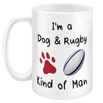 Dog & Rugby Kind Of Man Jumbo Mug