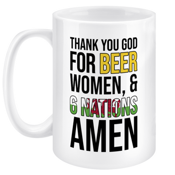 Thank You God (Wales) Jumbo Mug