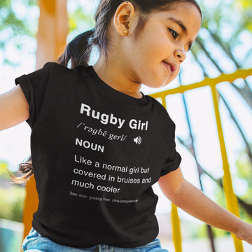 Rugby Girl Noun Kids T Shirt