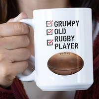 Grumpy Old Rugby Player Jumbo Mug