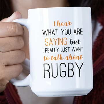 I Hear What You Are Saying Jumbo Mug