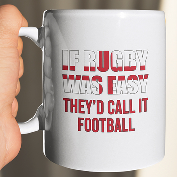 If Rugby Was Easy (E) Jumbo Mug