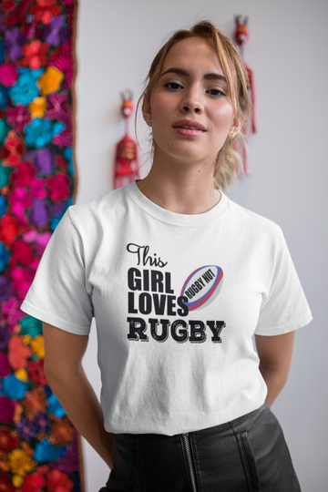 This Girl Loves Rugby T Shirt