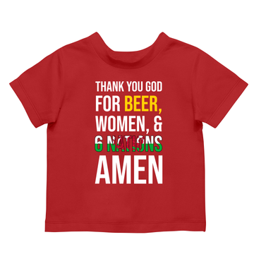 Thank You God (Wales) Kids T Shirt